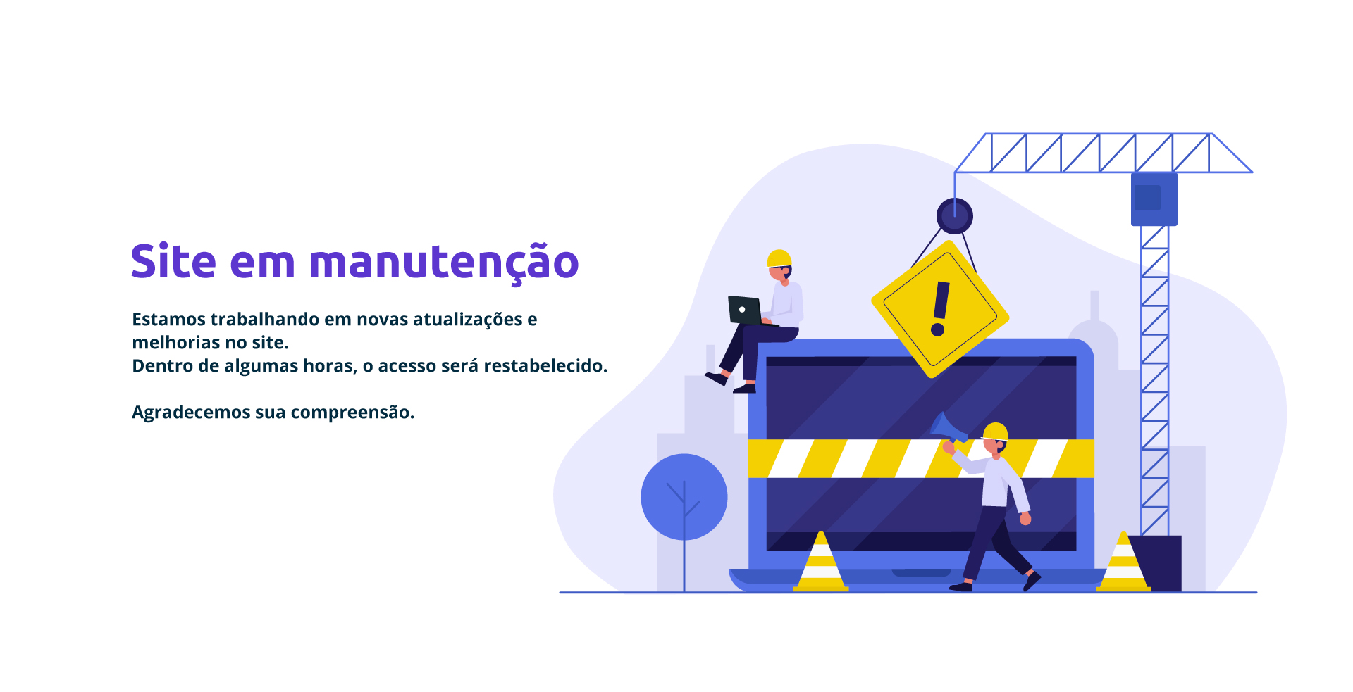 Site em manutenção
